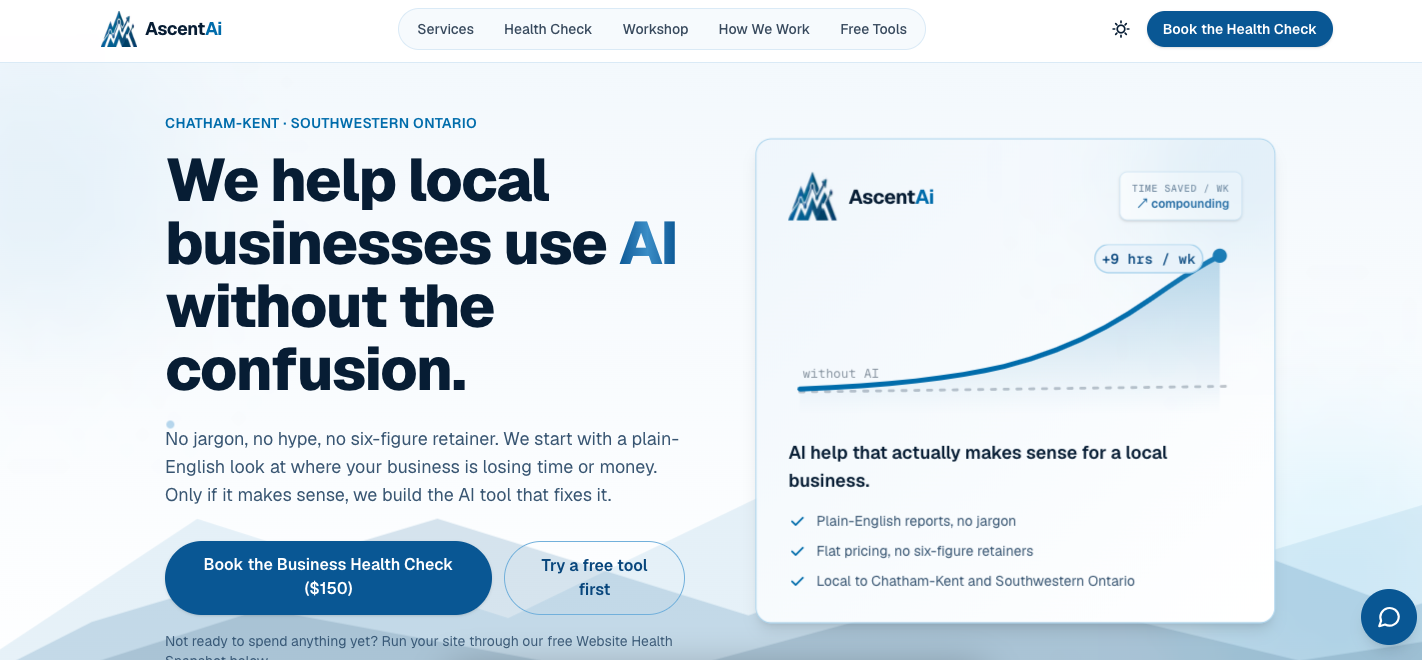 AscentAi.ca -- The Business Build
